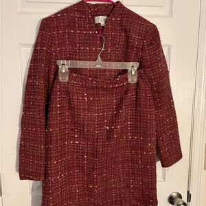 Le Suit Burgundy Suit